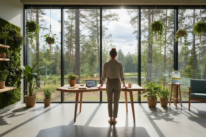 make the woman turned back to us